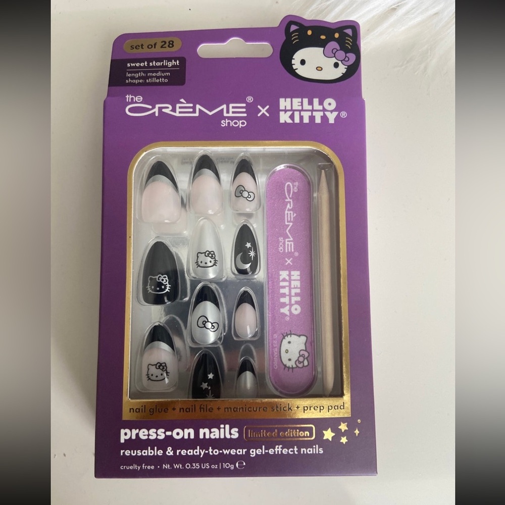 The Creme Shop x Hello Kitty Halloween Press On Nails Reusable & Ready To Wear